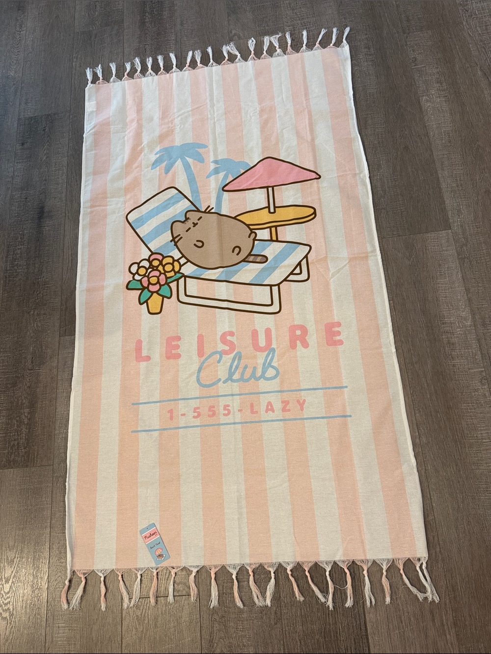 NWT🤩 PUSHEEN leisure club beach towel or tapestry